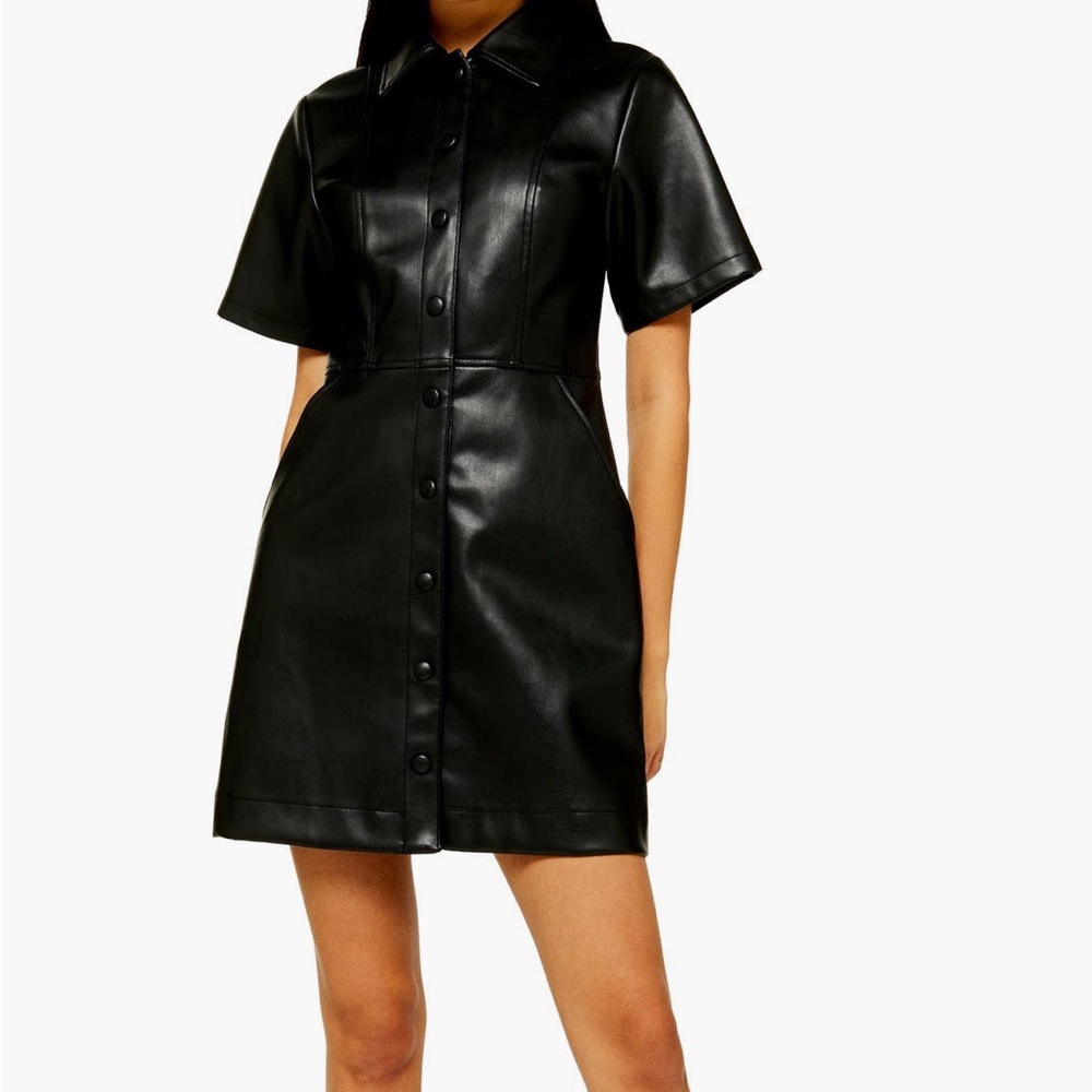 Top shop faux leather dress